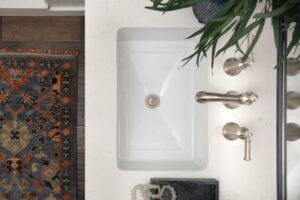 Aerial View Of Bathroom Sink