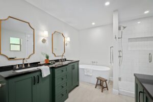 Black Countertop Bathroom Vanity Primary Bath Design