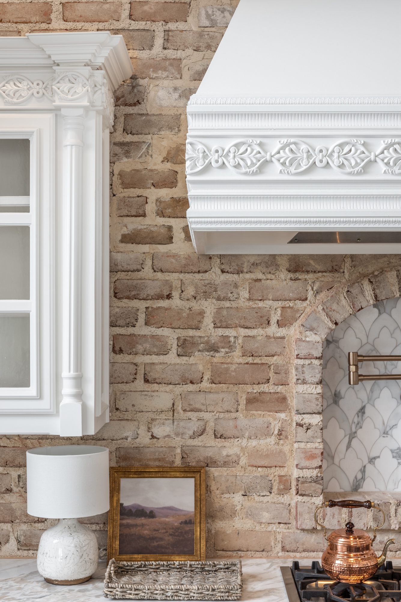 Brick Accent Wall Kitchen Trella Design And Remodel