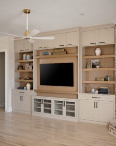 Built In Entertainment Console Bookshelves