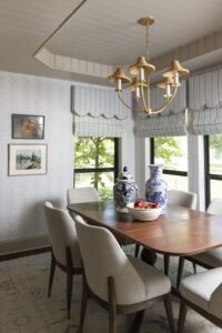 Dining Table Detail Mudhsroom Chandelier