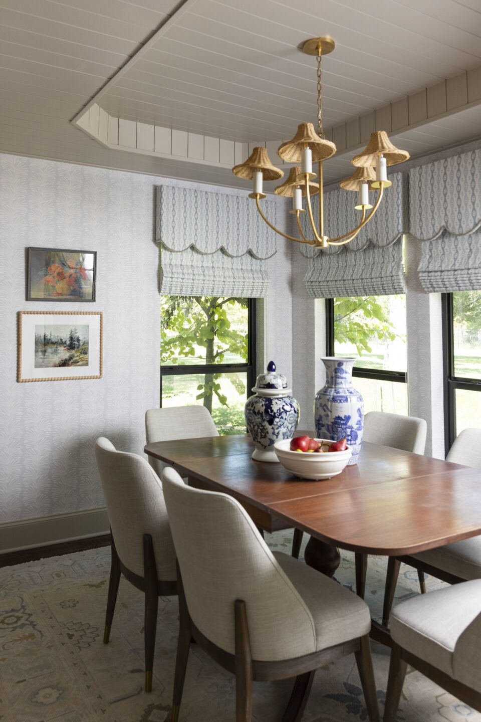 Dining Table Detail Mudhsroom Chandelier