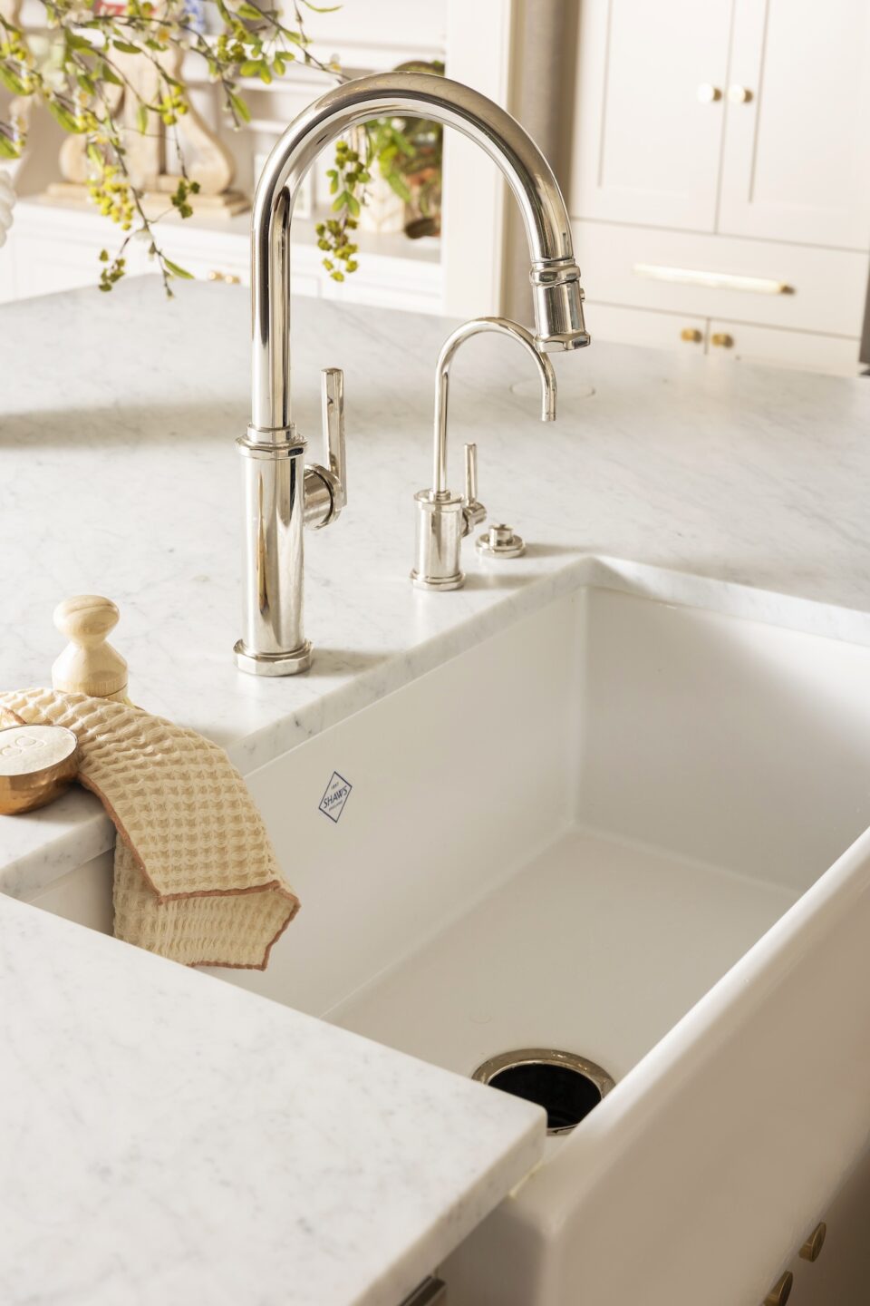 Farmhouse Kitchen Sink Detail Stainless