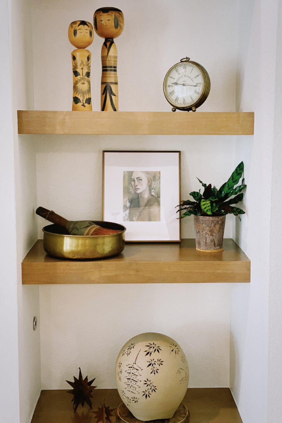 Floating Shelves Living Room