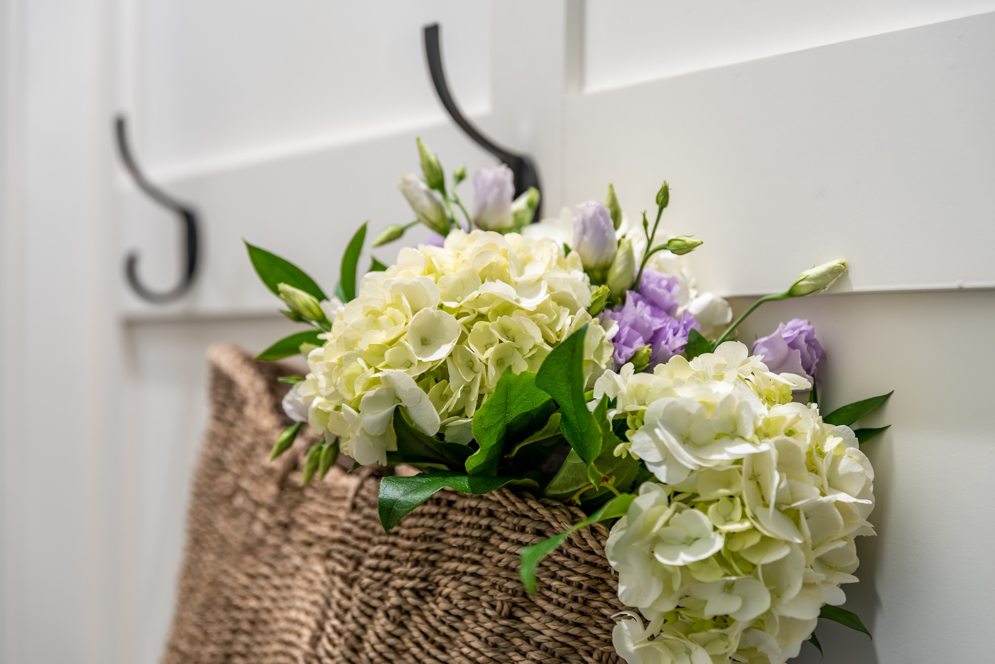 Flower Basket Hanging From Hook