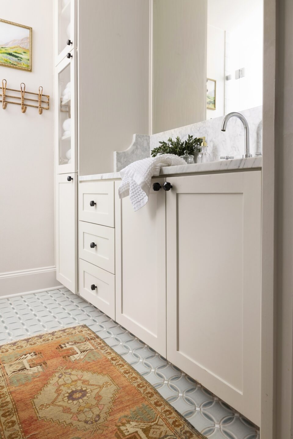 Guest Bathroom Runner Rug Orange