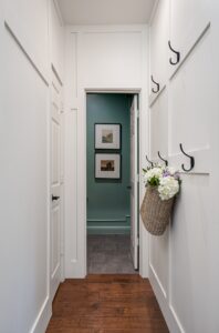 Hallway Design Hooks On Wall