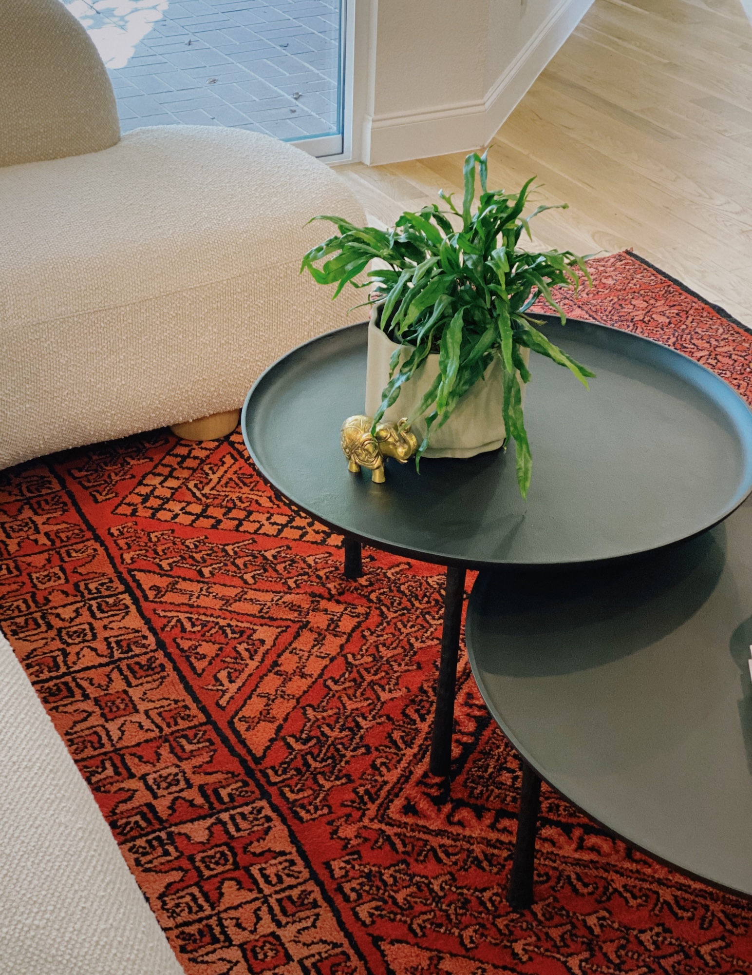 Orange And Red Area Rug Living Room